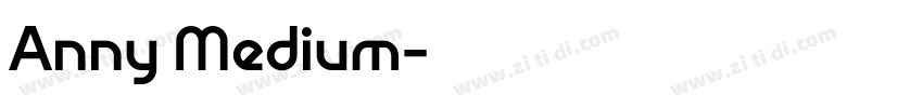 Anny Medium字体转换